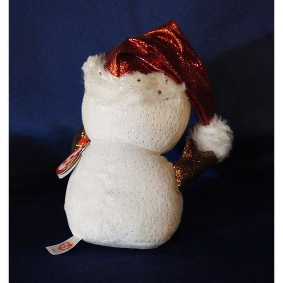 TY Beanie Boos Flurry the Snowman 6" Stuffed Animal - Picture 3 of 6